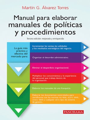 cover image of Manual para elaborar manuales de politicas y procedimientos